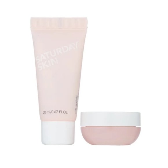 SATURDAY SKIN Gift Set-Refining Peel Gel & Waterfall Glacier Water Cream-2pc-NEW - Picture 8 of 11